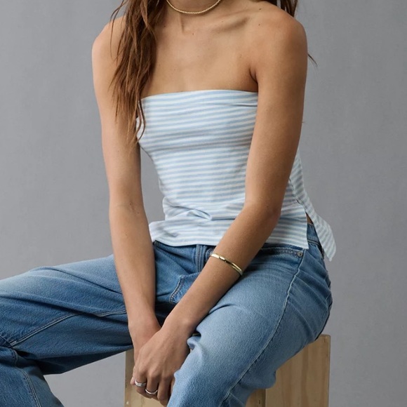 American Eagle main squeeze side slit tube top - Picture 2 of 6